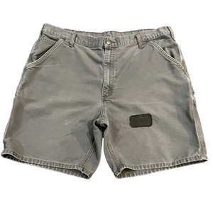 Carhartt B25 MOS Green Mens Canvas Carpenter Workwear Shorts - Size 40 Waist